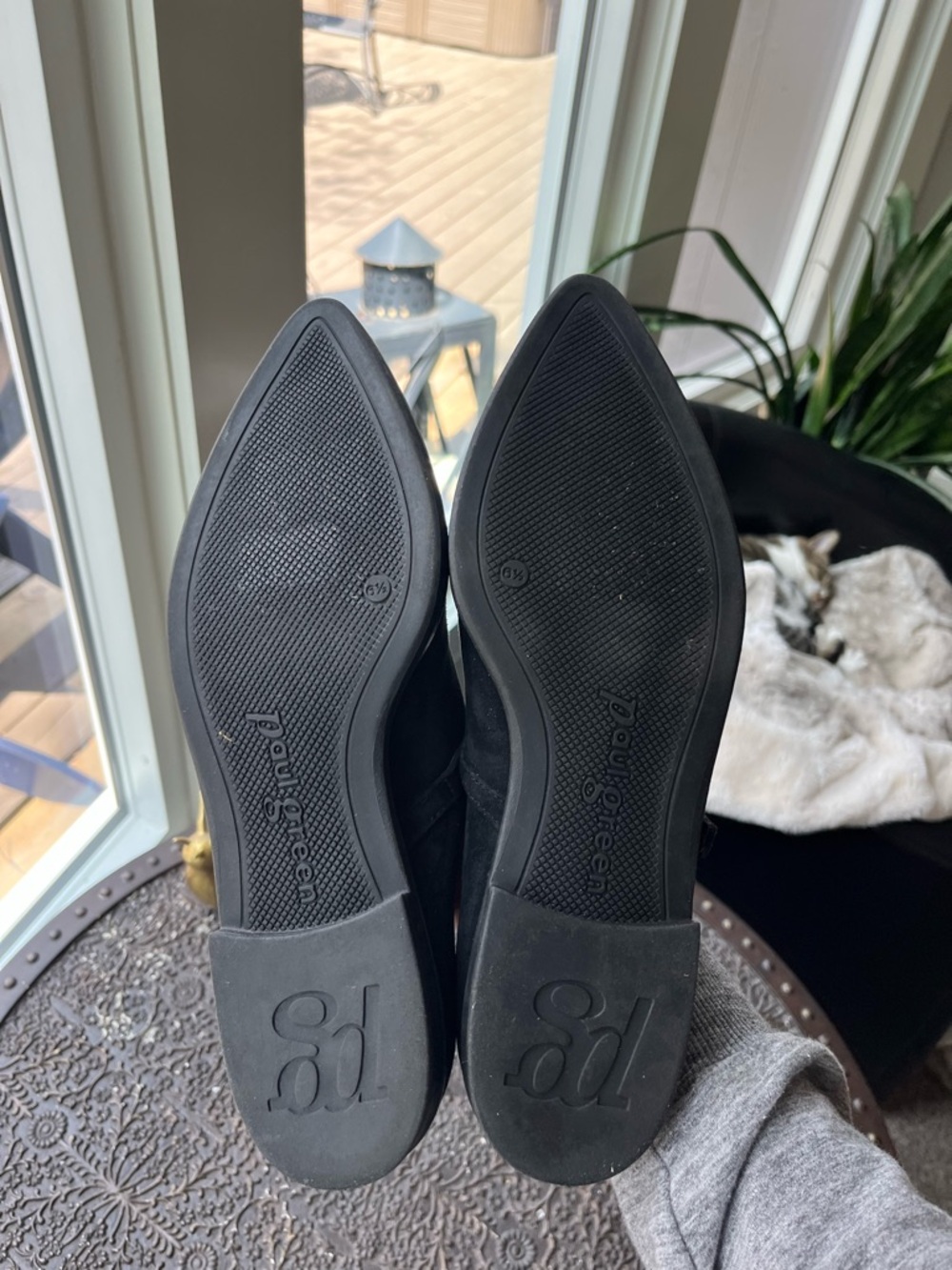 PAUL GREEN CARLA BLACK SUEDE MARY JANE BALLET FLATS 6.5 UK 9 US - Picture 10 of 11